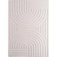 Muratap Japandi vloerkleed art hoogpolig scandinavisch design 3d-effect -