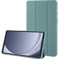 Mobigear Tablethoes geschikt voor Samsung Galaxy Tab A11 Hoes TPU,Kunstleer | Tri-Fold Gel Bookcase - Groen