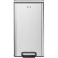 EKO - Marina Pedaalemmer 30 liter - Stainless steel Plastic - mat rvs - Prullenbak