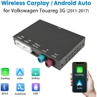 Hexinex Autoradio Geschikt Voor VW Touareg 3G 2011-2017 Draadloze Carplay/Android Box GPS SWC Retrofit Kit Plug&Play