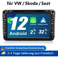 Hexinex Quad-Core autoradio Geschikt voor VW GOLF 5 6 CADDY EOS PASSAT - Draadloos CarPlay, DVD/CD, multimediaspeler, 2+32GB