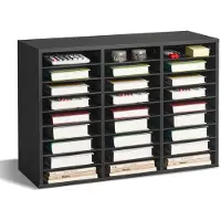 Vevor Literatuur Organizer Documentenbak met 27 compartimenten en verwijderbare planken