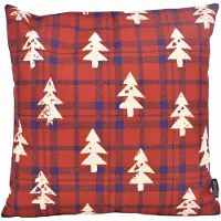 Gek op kussens! Sierkussen tartan christmas tree | 45 x 45 cm | katoen/linnen