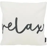 Gek op kussens! Sierkussen black & white relax outdoor | 45 x 45 cm | polyester