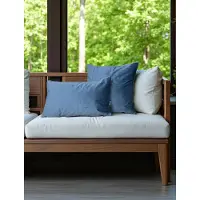 Gek op kussens! Velvet blauw | 45 x 45 cm | kussenhoes | polyester