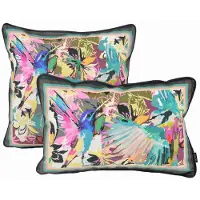 Gek op kussens! Velvet artistic birds | 45 x 45 cm | kussenhoes | polyester