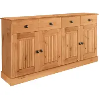 Home affaire Dressoir Liotta met 2 laden en 2 verstelbare planken, massief grenen