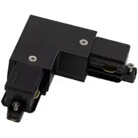 Powergear Onderdeel | 1-phase track L Connector Left Black | PRO-S135L-B