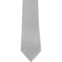Premier Herensatineband (smal blad) (pakje van 2) (Zilvergrijs)
