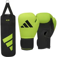 Adidas Junior Boxing Set - Groen/Zwart - 10 oz