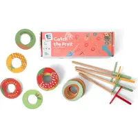 BS Toys Vang het Fruit - Houten speelgoed - Actiespel - Vangspel - Spelletjes voor kinderen - Buiten speelgoed - Buitenspel - Buiten Spellen - Tuin Speelgoed