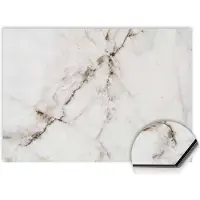 KitchenArt - Pure Marble Spatscherm - 80x40 cm - Spatscherm Achterwand Keuken - Spatwand Keuken