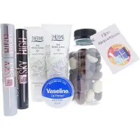 Therme Zen White Lotus Cadeauset – 6-delig – Shower + Hand Balm + 2x Maybelline Mascara + Vaseline Lip + Kruidnoten – Cadeau voor haar