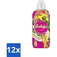 Robijn 12 x – Wasverzachter – Tropical – 765 ml - Wasverzachter - Wasgeur - Tropisch Parfum - Vezelbescherming - Slijtagevermindering