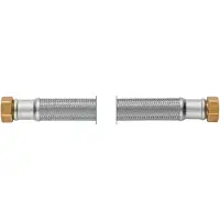 Galva flexibele slang 3/4 x 3/4" 55cm RVS