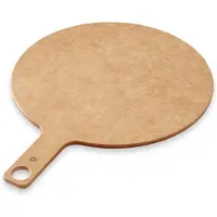 Super Merchant Pizza plank met handvat – geperste houtvezels – Ø305 mm – onderhoudsvrij – vaatwasmachinebestendig