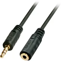 Lindy 35652 audio kabel 2 meter 3.5mm Zwart