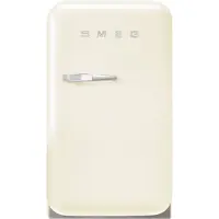 Smeg Koelkast Retro Vrijstaande ijskast Koelkast, Jaren 50, Enkeldeurs, Vrijstaand , Positie scharnier: Rechts, Crème