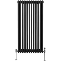 Monster Traditionele radiator met 3 kolommen - 1500 x 562 mm - Zwart