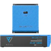BLUETTI RV Solar All-in-One Zonnestelsel 5000W 5120Wh: RV5 Hub + 51,2V 100Ah batterij, geschikt voor campers, aanhangwagens en off-grid toepassingen