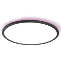 Osram Slimme plafondlamp SMART+ WiFi ORBIS ULTRA SLIM, zwart, Woon-/ Eetkamer, Kunststof, Modern, Slimme plafondlamp