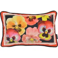Gek op kussens! Velvet flores long | 30 x 50 cm | kussenhoes | polyester
