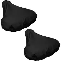 LONGZIMING - Waterdichte Fietszadelhoes - Set van 2 - Elastische Zadelbeschermhoes - Regenbestendige Fietszadel Bescherming - Geschikt voor Racefiets, Mountainbike & Stadsfiets