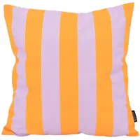 Gek op kussens! Sierkussen streep lila/geel | 45 x 45 cm | katoen/polyester