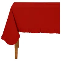 Comptoir Rood Tafelkleed Kerst met Servetten - 160 x 160 cm - Kerst tafelkleed met bijpassende kerstservetten