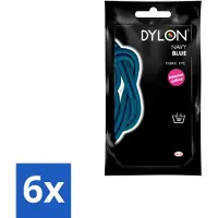 Dylon – Textielverf Handwas – Navy Blue – 50 g - Voordeelverpakking - 6 stuks