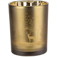 COSY&TRENDY Waxinelichthouder in Kerstsfeer. Theelichthouder groot 12,5X10CM