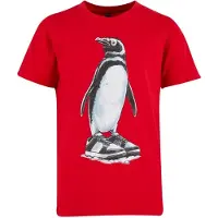 Mister tee - Kids Fancy Penguin Kinder Tshirt - Kids 158/164 - Rood
