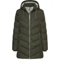 Camel active Gewatteerde jas met afneembare capuchon - Maat womenswear-54 - Bosgroen