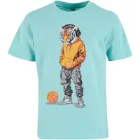 Mister tee - Kids Tiger Sports Kinder Tshirt - Kids 122/128 - Blauw