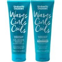 Umberto Giannini Waves, Curls & Coils Shampoo & Conditioner - 2x250ml