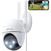 Other ieGeek ZS-GQ2 Beveiligingscamera Buiten – 2K HD 3MP - Camerabewaking Met Nachtzicht – Bewakingscamera voor Buiten- Met WiFi en APP - Beveiligingscamerabuiten - 4x Digitale Zoom - Wit