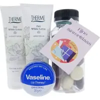 Therme Zen White Lotus Cadeauset – 4-delig – Shower + Hand Balm + Vaseline Lip + Kruidnoten – Cadeau voor haar