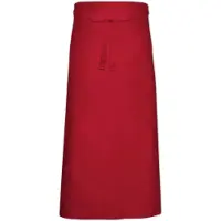 Link Kitchen Wear Franse sloof met zak - Red - 100 x 100 cm -