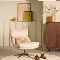 Woonexpress Draaifauteuil Masso Sand - Stijlvolle Draaibare Fauteuil