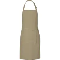 Link Kitchen Wear Grillschort met zak - Khaki - 85 x 72 cm -