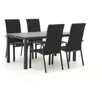 Bellagio + 10% kassakorting | Avio/Fidenza 160cm dining tuinset 5-delig stapelbaar