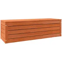 vidaXL Opbergbox Wasbruin 109 x 36,5 x 33 cm Massief grenenhout