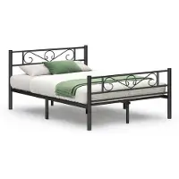 Vasagle Metalen tweepersoonsbedframe, Zwart