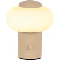 Lucide Oplaadbare tafellamp Gustav zand bruin