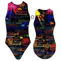 Turbo Writing Swimsuit Veelkleurig 5XL Vrouw