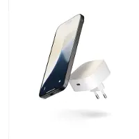 ZENS inductielader - Wit - voor iPhone, tablet, AirPods, smartphone, Qi2-compatibel apparaat, iPad - Ingangsaansluiting: USB - Compact, MagSafe-technologie, magnetisch