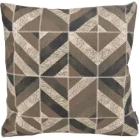 Gek op kussens! Stripe patchwork #2 | 45 x 45 cm | kussenhoes | pu leder