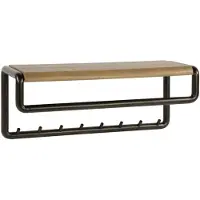 Lt-luce Kapstok Luno Drift Brown 8 Haken Roede & Hoedenplank