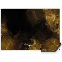 KitchenArt - Golden Smoke Spatscherm - 60x40 cm - Spatscherm Achterwand Keuken - Spatwand Keuken