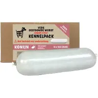 Freds gestoomd vers vlees worst kennelpack konijn graan en glutenvrij - 10x900 gr - Natvoer Hond